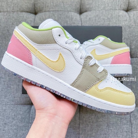 Jordan Shoes - 🌸🌼 Nike Air Jordan 1 low pastel colorblock